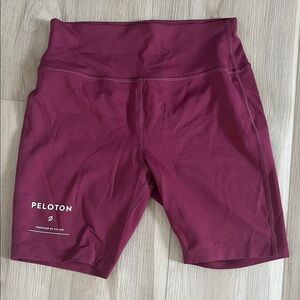 Peloton Women's Maroon Bike Shorts